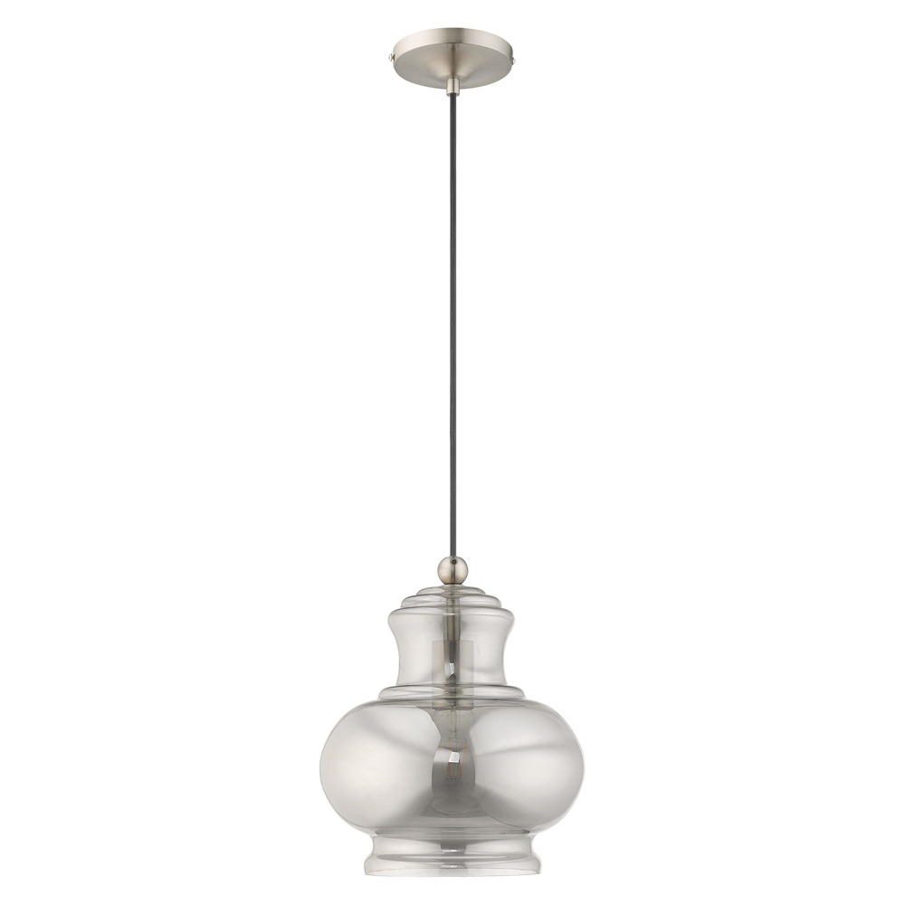 1 Lt Brushed Nickel Mini Pendant