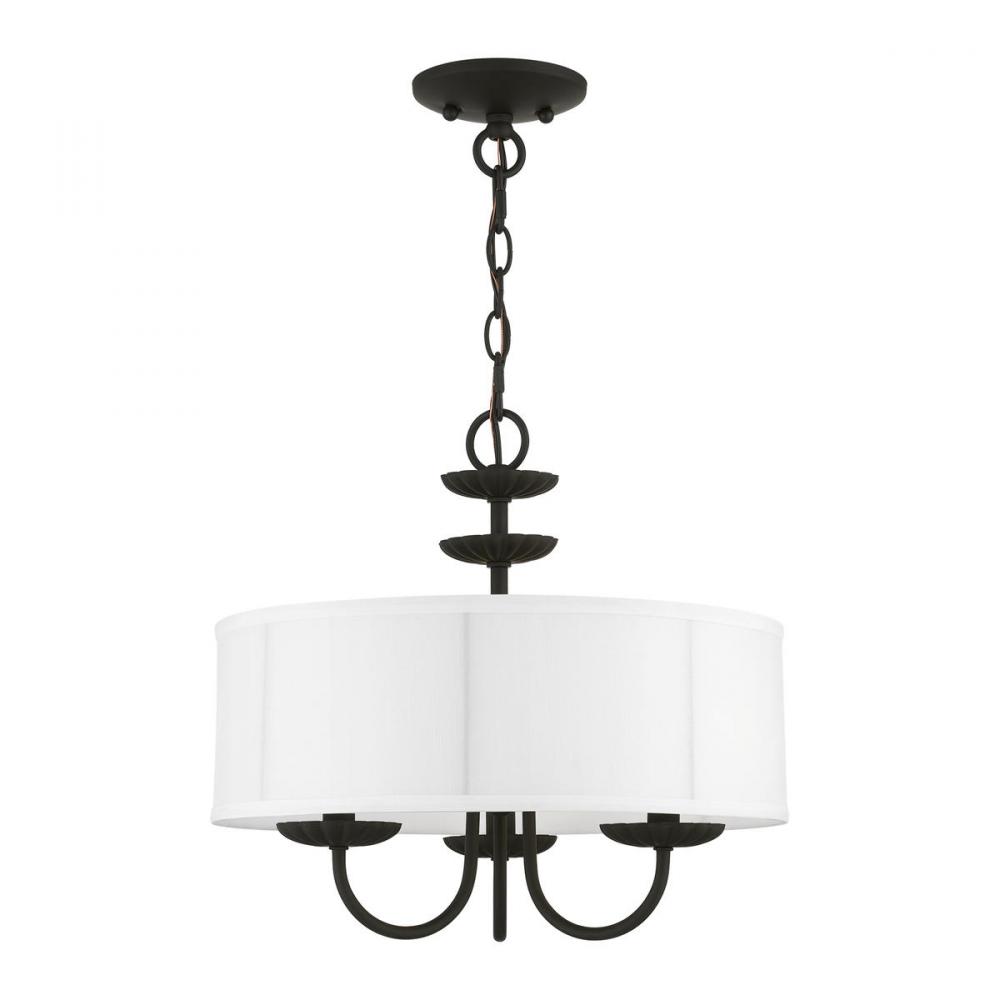 3 Light Black Pendant Chandelier