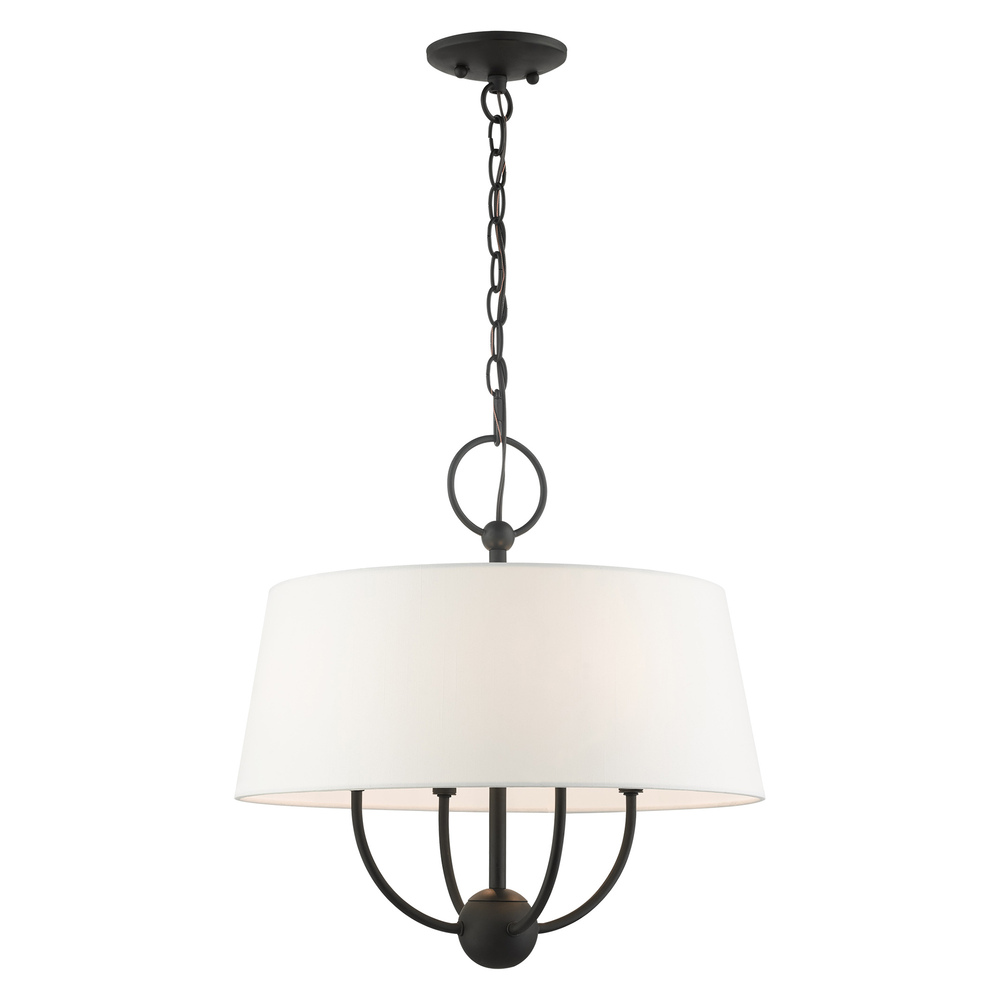 4 Lt Black Pendant Chandelier