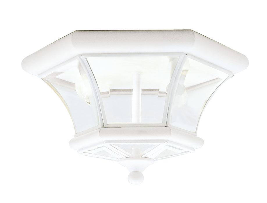 2 Light White Ceiling Mount