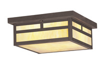 Livex Lighting 2146-07 - 3 Light Bronze Outdoor Ceiling Mount