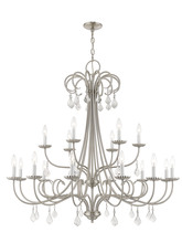 Livex Lighting 40870-91 - 18 Lt BN Foyer Chandelier