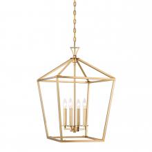 Savoy House 3-421-4-322 - Townsend 4-Light Pendant in Warm Brass