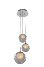 Kalco 309540CH/CLEAR - Meteor 3 Light Pendant