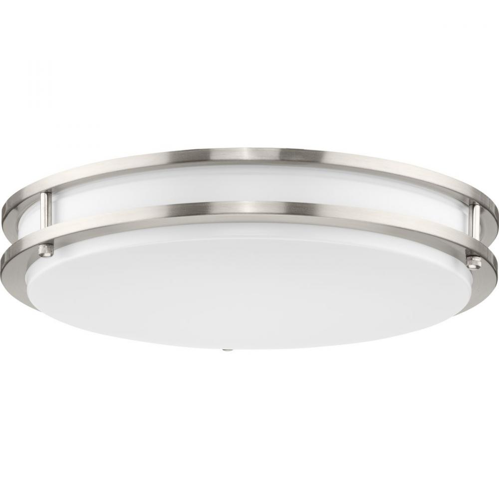 Abide Collection 5-CCT Integrated LED Brushed Nickel Contemporary 14" Medium Flush Mount Light