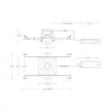 WAC US R3BRDN-NWD-BK - Ocular 3.0 Dim-to-Warm Round Downlight Trim and Remodel Housing with New Construction Frame-In Kit