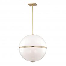 Crystorama 2030-AG - Brian Patrick Flynn Truax 4 Light Aged Brass Pendant