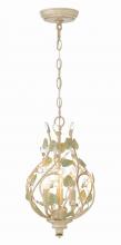 Crystorama 4845-CT - Josie 3 Light Champagne Green Tea Mini Chandelier