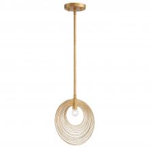 Crystorama DOR-B7700-RG - Doral 1 Light Renaissance Gold Mini Pendant