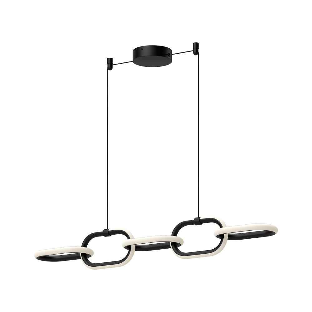 Airen 36-in Black LED Linear Pendant