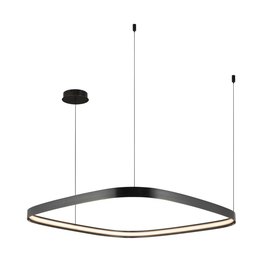 Yukon 31-in Urban Bronze LED Pendant