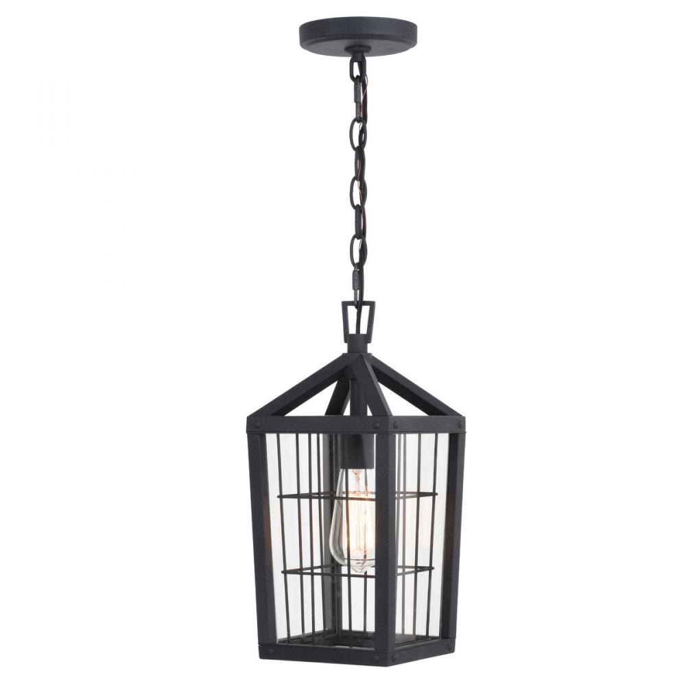 Gage 7-in. Outdoor Pendant Volcanic Black