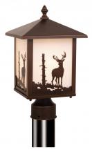 Vaxcel International OP33585BBZ - Bryce 8-in Deer Outdoor Post Light Burnished Bronze