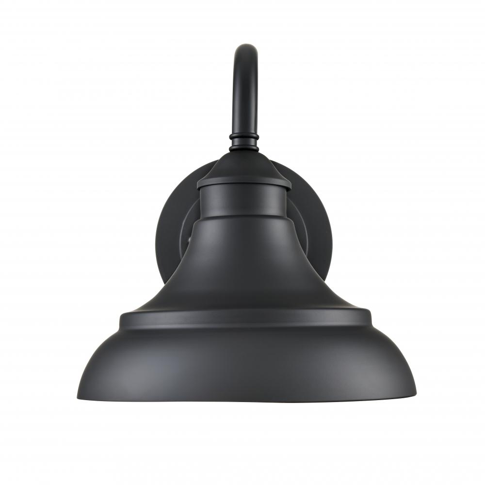 Alvii 1-Light Outdoor Wall Sconce Powder Coated Black