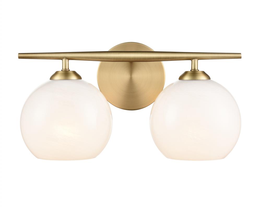 Kimorra 2-Light Vanity Vintage Brass