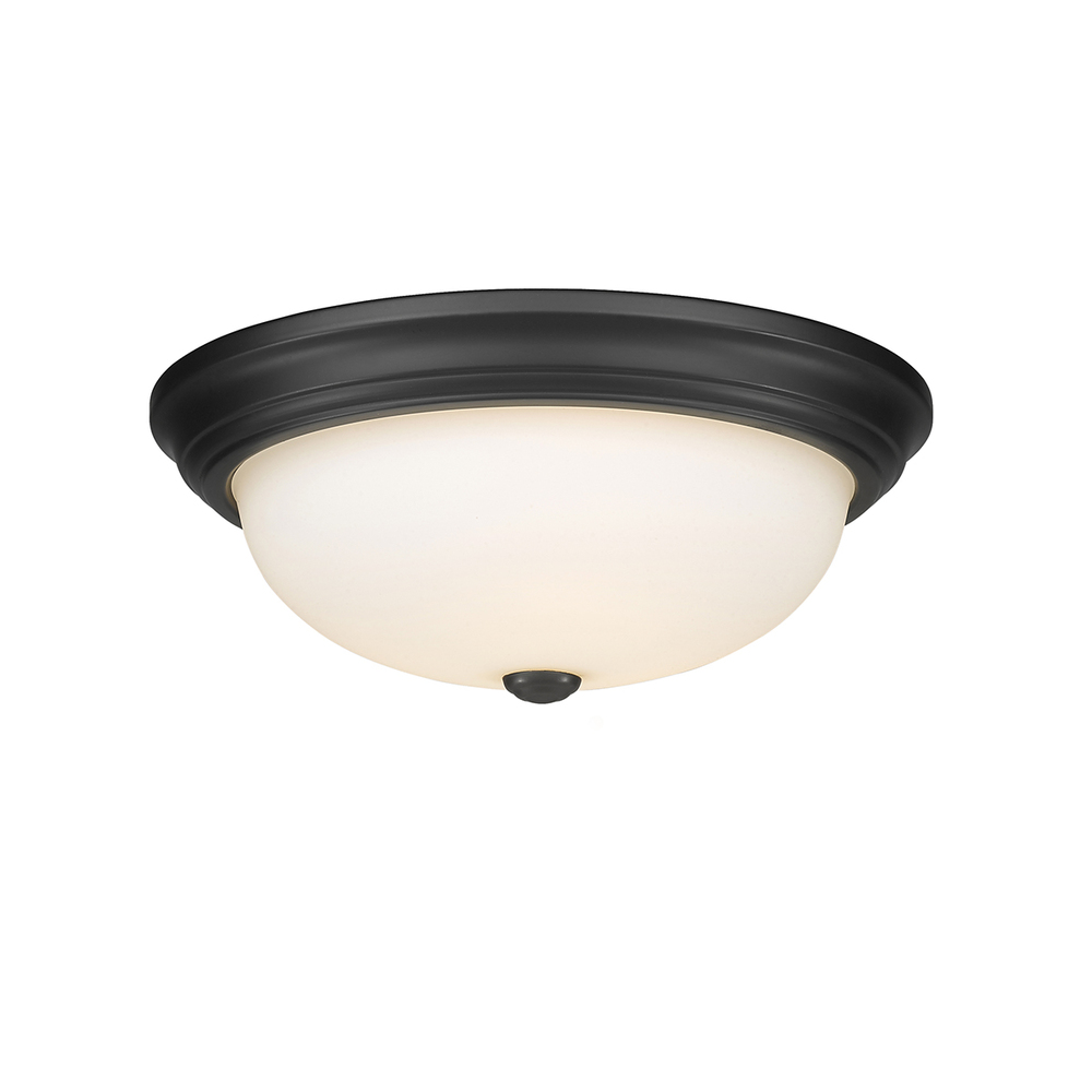 3-Light Flushmount Ceiling Light Matte Black