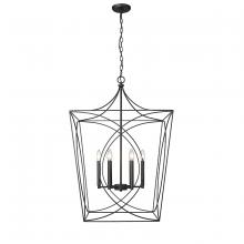 Millennium 4003-MB - Tracy 6-Light Pendant light Matte Black