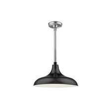 Millennium RMWHS17-SB - R Series 1-Light Modified Warehouse Shade Satin Black