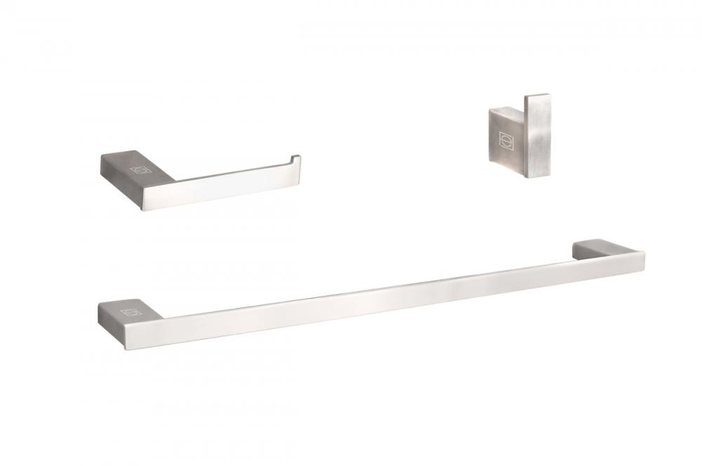 Sofia 3-piece Bathroom Hardware Set in Brushed Nickel