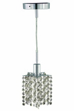 Elegant 1281D-R-P-CL/SS - Mini 1 light Chrome Pendant