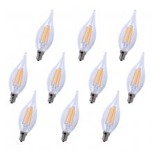 Elegant E12LED102-10PK - LED E12 CANDELABRA, 2700K, 300 degree, CRI80, ES, UL/CUL, 4W, 40W EQUIVALENT, 15000HRS