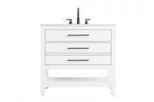 Elegant VF60536WH - 36 inch Single Bathroom Vanity in White