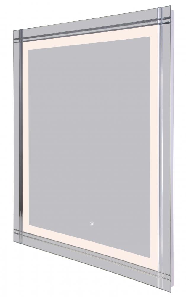 LED Mirror, LR8D01A3642D, 36" W x 42" H, Touch Button, 65W, Adjustable 3000K 6000K, 80 CRI