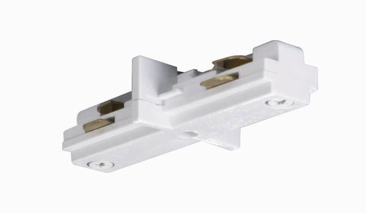 Mini Straight Connector - White Finish