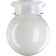 Quorum 3308-6-6 - 1LT 6" WHITE BALL FXTR-WH