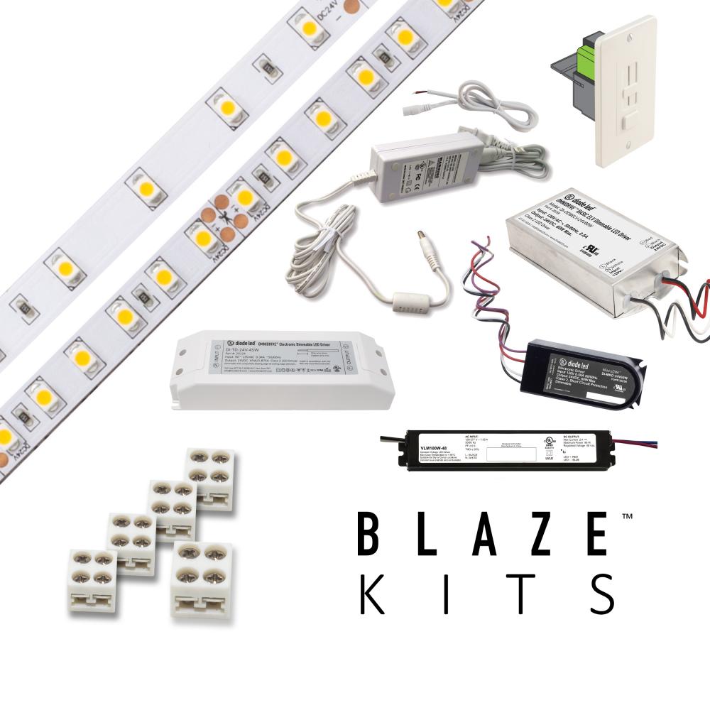 Blaze 200 LED Tape Light, 24V, 4200K, 16.4 ft. Spool with VLM Constant Voltage Driver