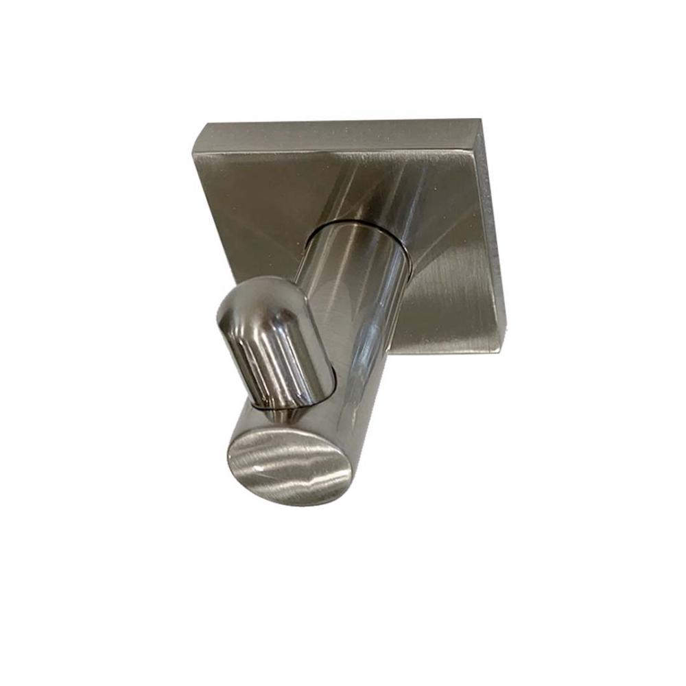 Square Style Robe Hook - Satin Nickel(US15)