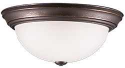 Laredo - 1-Light White Glass Ceiling Dome - RB