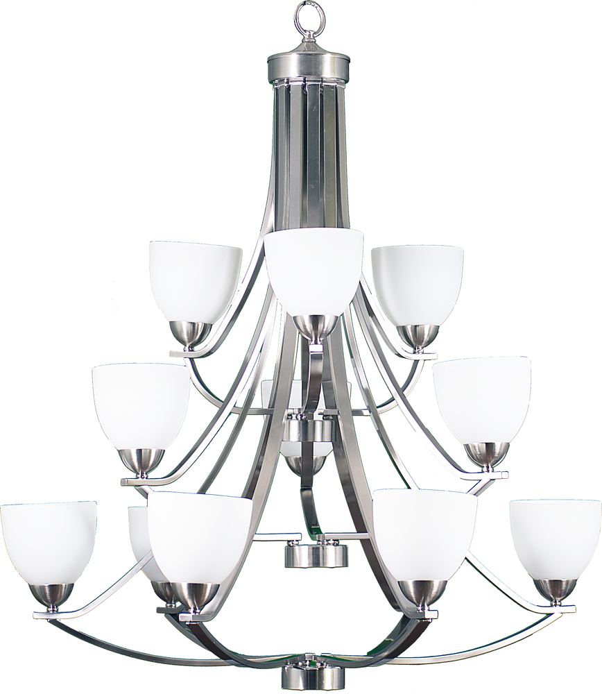 Victoria 12-Light Chandelier - NK White Glass