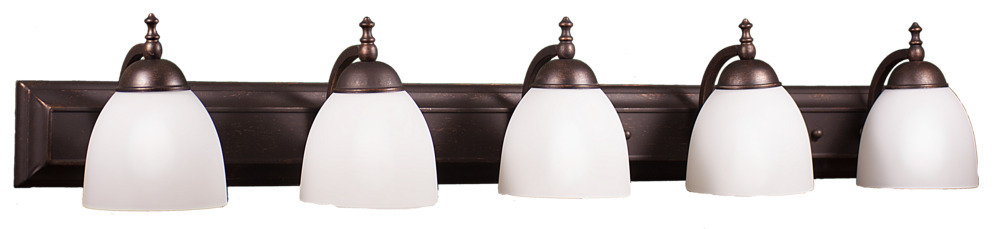 Austin 5-Light White Vanity - RB