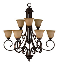 HOMEnhancements 12588 - Alpine Series 9 Light Chandelier - RB