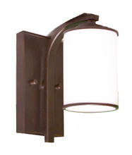 HOMEnhancements 18089 - Lexington 1 - Light White Glass - Sconce - Rubbed Bronze