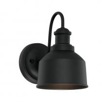 Savoy House Meridian M50046BK - 1-Light Outdoor Wall Lantern in Matte Black