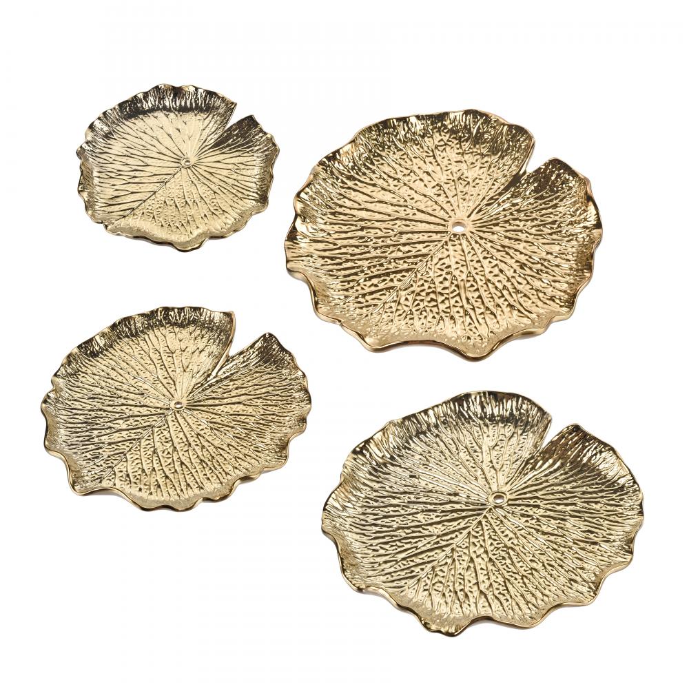 Lilypad Bowl - Set of 4 Gold